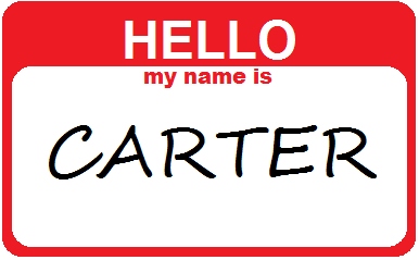 Hello my name is Carter graphic